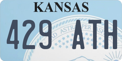 KS license plate 429ATH
