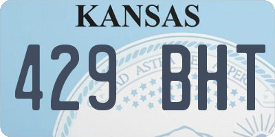 KS license plate 429BHT
