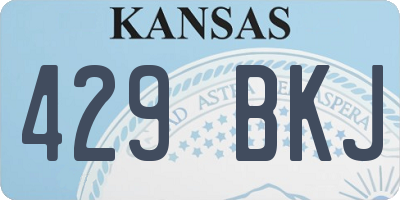 KS license plate 429BKJ