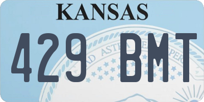 KS license plate 429BMT