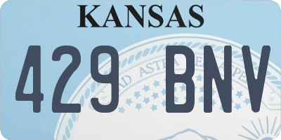 KS license plate 429BNV