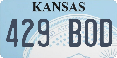 KS license plate 429BOD