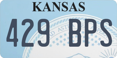 KS license plate 429BPS