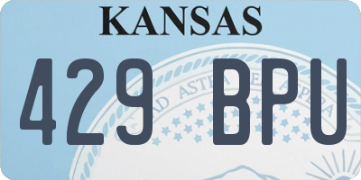 KS license plate 429BPU