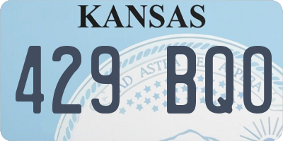 KS license plate 429BQO