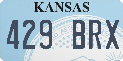 KS license plate 429BRX