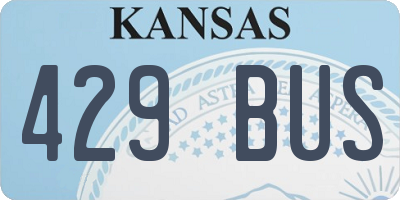 KS license plate 429BUS