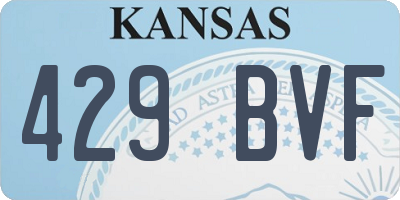 KS license plate 429BVF