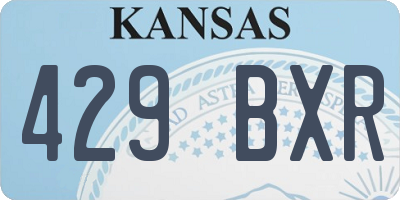 KS license plate 429BXR