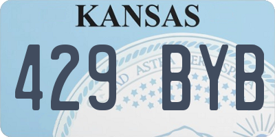 KS license plate 429BYB