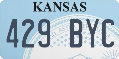 KS license plate 429BYC