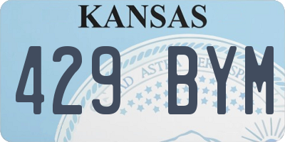 KS license plate 429BYM