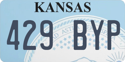 KS license plate 429BYP