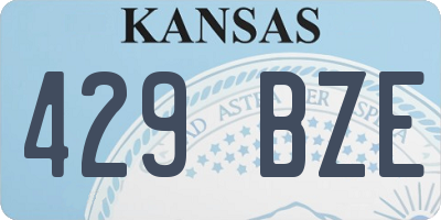 KS license plate 429BZE