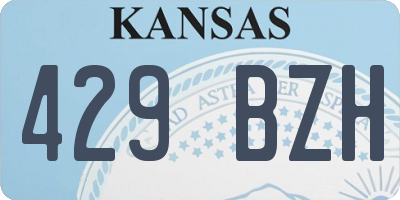 KS license plate 429BZH