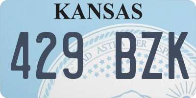 KS license plate 429BZK