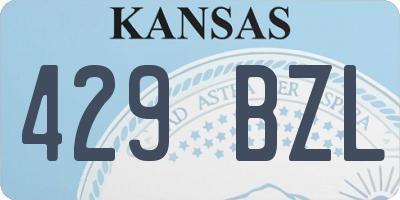 KS license plate 429BZL