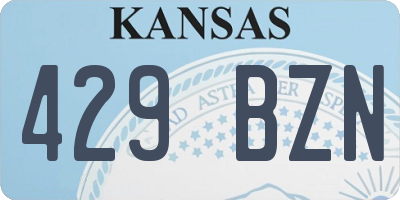 KS license plate 429BZN