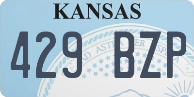 KS license plate 429BZP