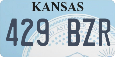 KS license plate 429BZR