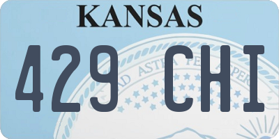 KS license plate 429CHI