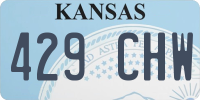 KS license plate 429CHW