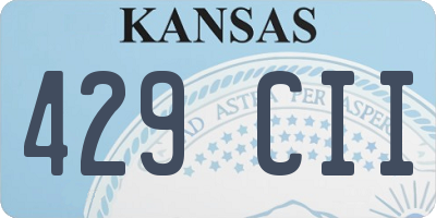KS license plate 429CII