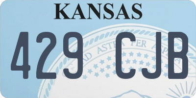 KS license plate 429CJB