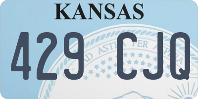 KS license plate 429CJQ
