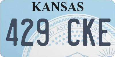 KS license plate 429CKE