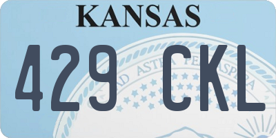 KS license plate 429CKL