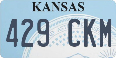 KS license plate 429CKM