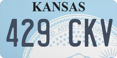 KS license plate 429CKV