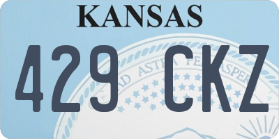 KS license plate 429CKZ