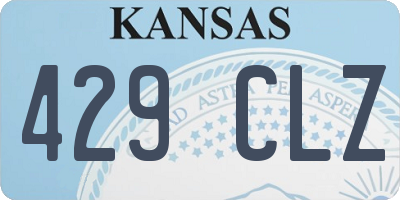 KS license plate 429CLZ