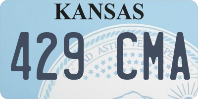 KS license plate 429CMA