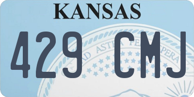 KS license plate 429CMJ