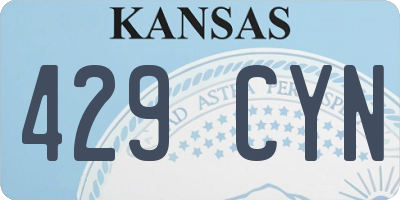 KS license plate 429CYN