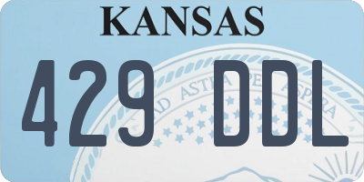KS license plate 429DDL