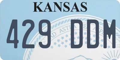 KS license plate 429DDM