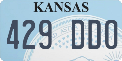 KS license plate 429DDO