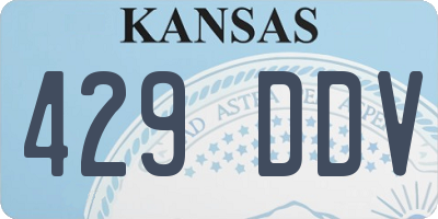 KS license plate 429DDV
