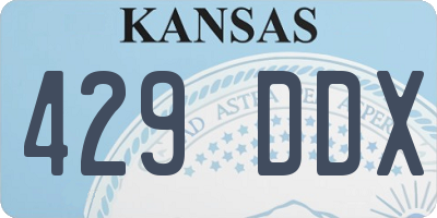 KS license plate 429DDX