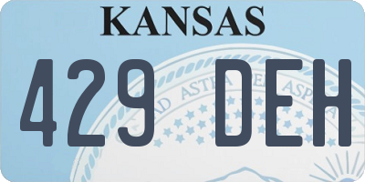KS license plate 429DEH