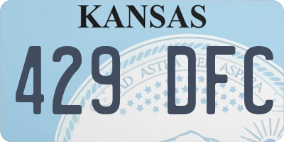 KS license plate 429DFC