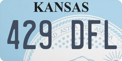 KS license plate 429DFL