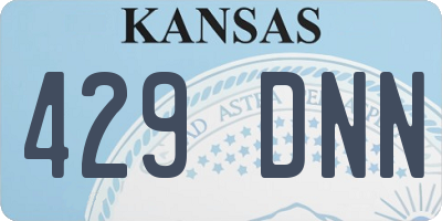 KS license plate 429DNN
