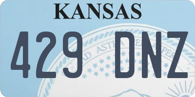 KS license plate 429DNZ