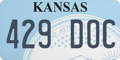 KS license plate 429DOC