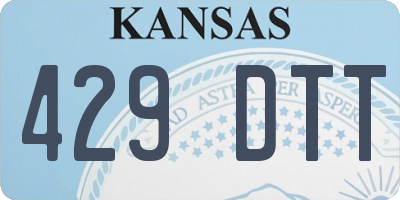 KS license plate 429DTT